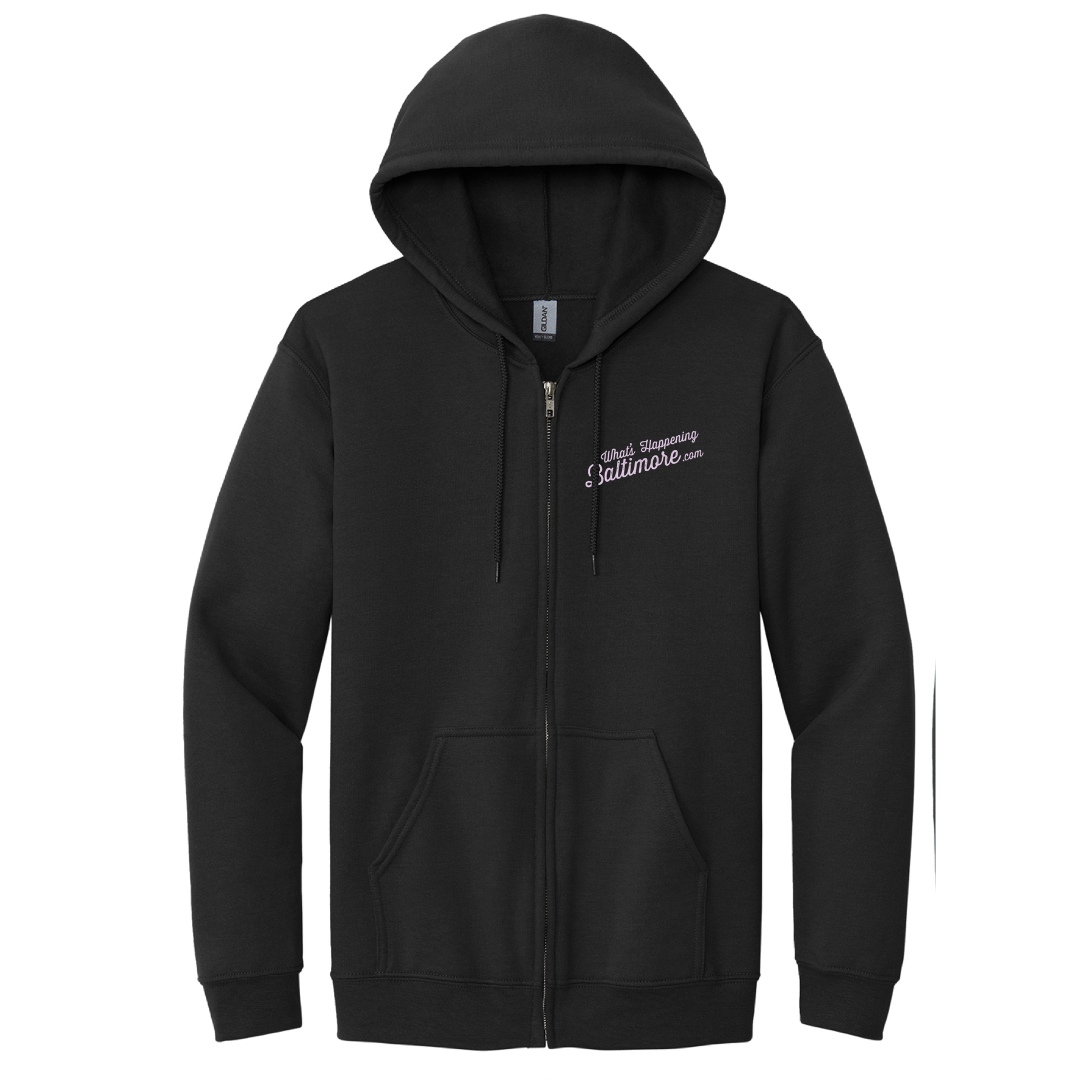 Zip-Up Hoodie (Black)